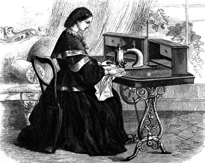 Housekeep: household, sewing, sewing machine with pedal