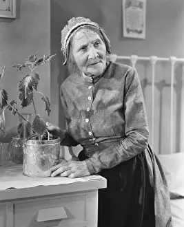 Sincerity: Housekeeper tending to plant