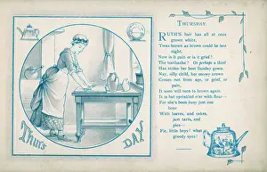Housemaid: Housemaid baking 1886