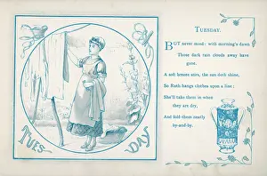 Props: Housemaid hangs the washing out (Tuesday)