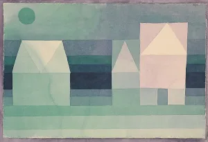 Cubism: THREE HOUSES, by Paul Klee