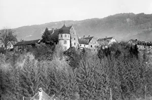 Bodensee: Houses in Ueberlingen, 1913
