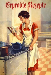 Cookbook: Housewife in Kitchen
