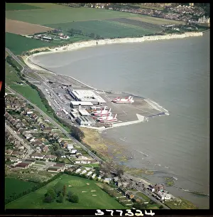 Pegwell: The hovercraft port at Pegwell Bay, Ramsgate, 1979