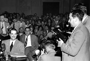 Testify: Howard Hughes, testifying at the Senate ?