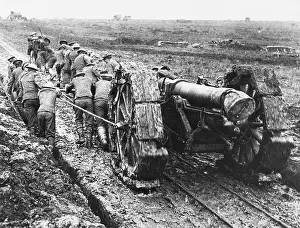 Dragging: Howitzer in the mud