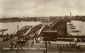 Ironwork: Howrah Bridge, River Hooghly, Calcutta, India