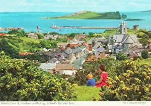 Elmar: Howth Town and Harbour with Ireland's Eye and Tear