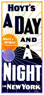 Hoyts: Hoyt's A day and a night in New York, lithograph ?