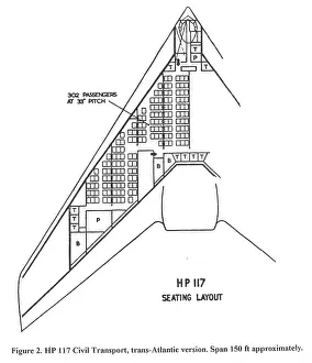 Approx: HP117 civil transport transatlantic version
