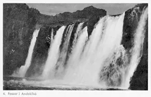 Eruption: Hraunfossar waterfall, Iceland