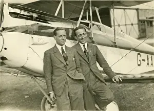 Average: Hubert Broad, left, and his mechanic, Sid Weedon