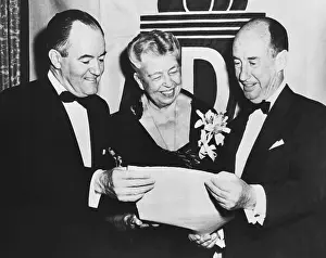 Stevenson: Hubert Humphrey, Eleanor Roosevelt, & Adlai Stevenson