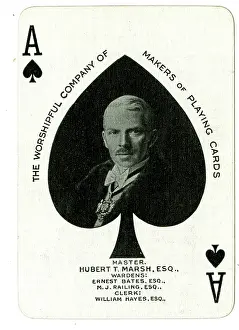 Hubert: Hubert T Marsh on an Ace of Spades playing card