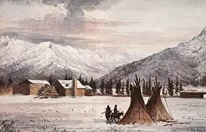 Montana: Hudson Bay Trading Post on Flathead Indian Reservation