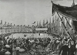Placement: Huesca-Jaca line. Inauguration of the Canfranc railway