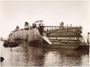 Towed: Huge floating dock leaves Portsmouth