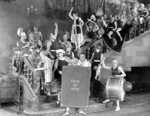 Thespians: Huge group of people on a staircase