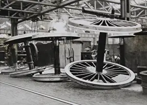 Swindon: Huge locomotive wheels