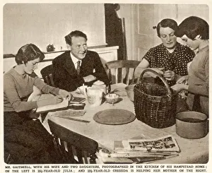 Gaitskell: Hugh Gaitskell with his family