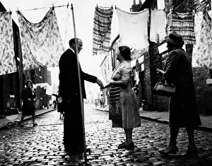 Gaitskell: Hugh Gaitskell tours his constituency, Leeds South