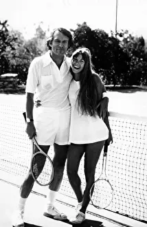 Barbi: Hugh Hefner and Barbi Benton pose for a ?