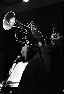 Saxophonists: Hugh Masakela jamming on one of his first performances