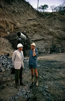 Pretorius: Hugh Tracey and Mr Pretorius (engineer) on the Cabara