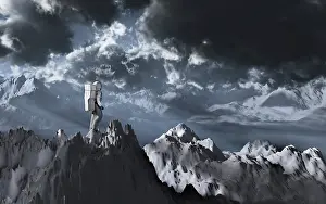 Planetary: A human astronaut exploring an alien exoplanet