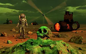 Curiosity: Human astronauts exploring an alien exoplanet