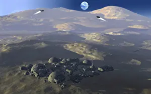 Orbital: A human base settled on the surface of the moon