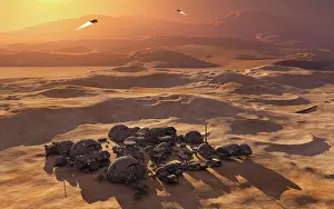 Orbital: A human colony settled on the surface of the planet Mars