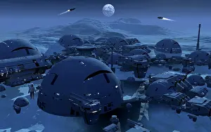 Orbital: A human manmade base on the surface of the moon