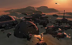 Orbital: A human manmade colony on the surface of planet Mars