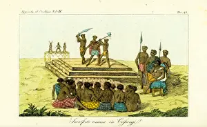 Fetish: Human sacrifice in Cassenge (Kasenje), Angola, 19th century