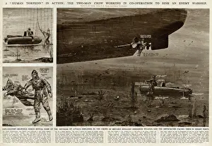 Sabotage: Human torpedo in action by G. H. Davis