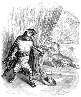Grandville: Humanised tiger in the role of a stage hero