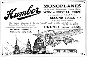 Monoplanes: Humber Monoplanes 1910