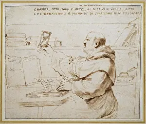 Guercino: Humorous Portrait of a Monk