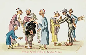 Duped: Humorous postcard - Foreign Tourists