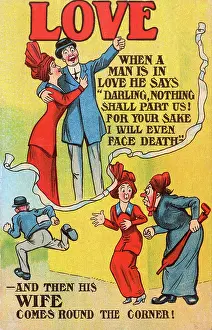 Battleaxe: Humorous postcard - LOVE