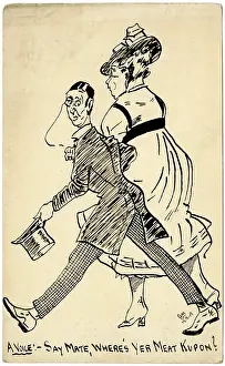 Ranstead: Humorous WWI postcard drawn by George Ranstead