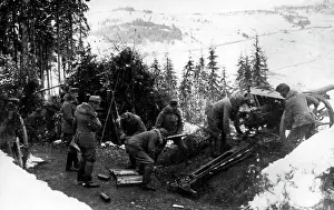 Emplacement: Hungarian artillery, 1916