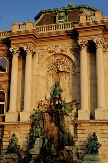 Xixth: HUNGARY. BUDAPEST. Detail of the Royal Palace