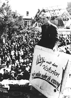 Calories: Hunger demonstration in post-war Germany