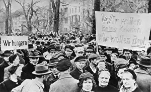 Calories: Hunger demonstrations 1947 in Dusseldorf