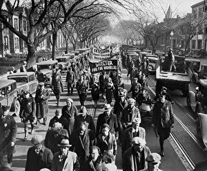 Request: Hunger march reaches Washington, 1931