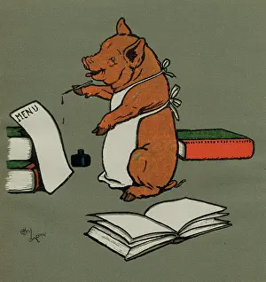 Menu: Hungry Peter the pig plans for a party