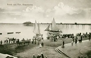 Hunstanton: Hunstanton, Norfolk - The Beach and Pier