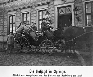 Schloss: Hunt in Saupark Springe, 1908